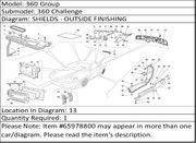 Ferrari Part 65978800 L.H. FIXING BRACKET