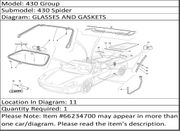 Ferrari Part 66234700 COVER L.H. GASKET
