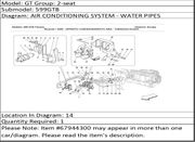 Ferrari Part 67944300 PIPE FROM HEART TO L.H. TGK