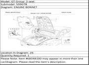 Ferrari Part 68048100 L.H. BRACKET