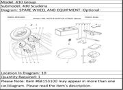 Ferrari Part 68153100 COMPLETE MOBILE BRACKET