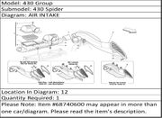 Ferrari Part 68740600 R.H. GASKET