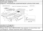 Ferrari Part 80322500 MOVABLE CARPET FIXING KIT