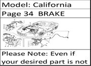 California Page 34  BRAKE SYSTEM Valid for GD