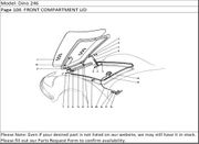 Dino 246 Page 106  FRONT COMPARTMENT LID