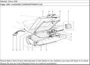 Dino 246 Page 108  LUGGAGE COMPARTMENT LID