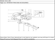 Dino 246 Page 112  INTERIOR TRIM AND ACCESSORIES