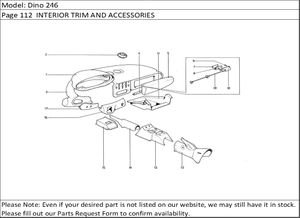 Dino 246 Page 112  INTERIOR TRIM AND ACCESSORIES