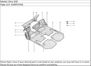 Dino 246 Page 114  CARPETING