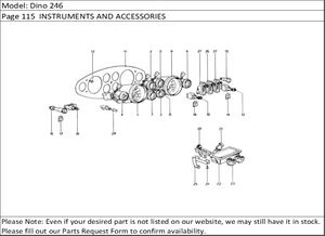 Dino 246 Page 115  INSTRUMENTS AND ACCESSORIES