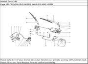 Dino 246 Page 118  WINDSHIELD WIPER, WASHER AND HORN