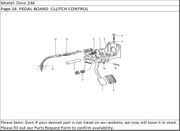 Dino 246 Page 16  PEDAL BOARD  CLUTCH CONTROL