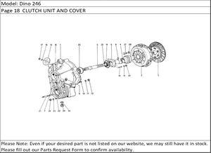 Dino 246 Page 18  CLUTCH UNIT AND COVER