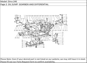 Dino 246 Page 2  OIL SUMP  GEARBOX AND DIFFERENTIAL