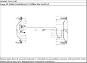 Dino 246 Page 26  BRAKE HYDRAULIC SYSTEM ON WHEELS