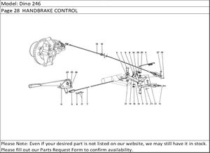 Dino 246 Page 28  HANDBRAKE CONTROL