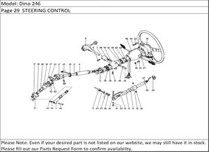Dino 246 Page 29  STEERING CONTROL