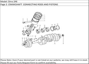 Dino 246 Page 3  CRANKSHAFT  CONNECTING RODS AND PISTONS