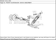 Dino 246 Page 31  FRONT SUSPENSION  SHOCK ABSORBER