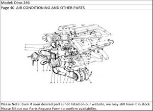 Dino 246 Page 40  AIR CONDITIONING AND OTHER PARTS