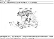 Dino 246 Page 46  FAST IDLE DEVICE (VARIANTS FOR USA VERSIONS)