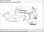 Dino 308 GT4 Page 101  BODY SHELL  OUTER ELEMENTS