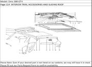 Dino 308 GT4 Page 114  INTERIOR TRIM, ACCESSORIES AND SLIDING ROOF