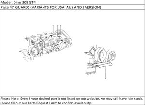 Dino 308 GT4 Page 47  GUARDS (VARIANTS FOR USA  AUS AND J VERSION)