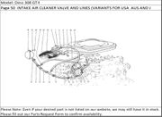 Dino 308 GT4 Page 50  INTAKE AIR CLEANER VALVE AND LINES (VARIANTS FOR USA  AUS AND J VERSION)