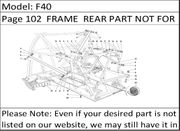 F40 Page 102  FRAME  REAR PART NOT FOR CARS WITH CATALYST