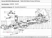 Ferrari Part 100434 Plate in Ferrari 365 GTC4 (Mechanical) (Mechanical Table 016 Water Pump, Oil Pump)