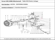 Ferrari Part 102704 Centering Dowel in Ferrari 328 (1988) (Mechanical Table 024 Clutch, Linkage)
