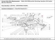 Ferrari Part 102704 Centering Dowel in Ferrari 456 GTA (Mechanical Table 030 Differential Housing, Gearbox Oil Cooler Not for 456 GTA)