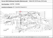 Ferrari Part 102704 Dowel in Ferrari 360 Challenge Stradale (Mechanical Table 021 Oil Pump, Oil Sump)