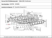 Ferrari Part 102704 Dowel in Ferrari 512 TR (Mechanical Table 001 Crankcase)