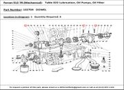 Ferrari Part 102704 Dowel in Ferrari 512 TR (Mechanical Table 022 Lubrication, Oil Pumps, Oil Filter)