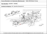 Ferrari Part 102704 Dowel in Ferrari Mondial 3.4 t Cabriolet (Mechanical Table 020 Water Pump)