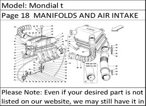 Mondial t Page 18  MANIFOLDS AND AIR INTAKE MOTRONIC 2.5
