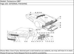 Testarossa 1987 Page 105  EXTERNAL FINISHING