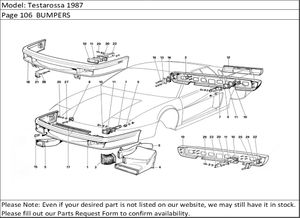 Testarossa 1987 Page 106  BUMPERS