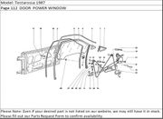 Testarossa 1987 Page 112  DOOR  POWER WINDOW
