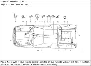 Testarossa 1987 Page 121  ELECTRIC SYSTEM