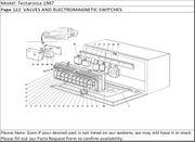 Testarossa 1987 Page 122  VALVES AND ELECTROMAGNETIC SWITCHES