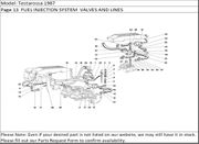 Testarossa 1987 Page 13  FUEL INJECTION SYSTEM  VALVES AND LINES