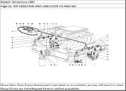 Testarossa 1987 Page 15  AIR INJECTION AND LINES (FOR CH AND SA)