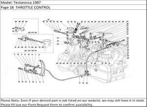 Testarossa 1987 Page 18  THROTTLE CONTROL