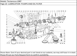 Testarossa 1987 Page 23  LUBRICATION  PUMPS AND OIL FILTER