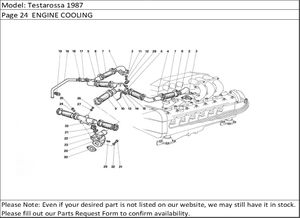 Testarossa 1987 Page 24  ENGINE COOLING