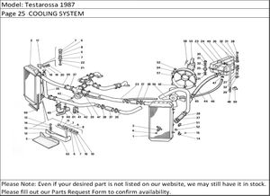 Testarossa 1987 Page 25  COOLING SYSTEM