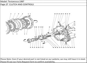 Testarossa 1987 Page 27  CLUTCH AND CONTROLS